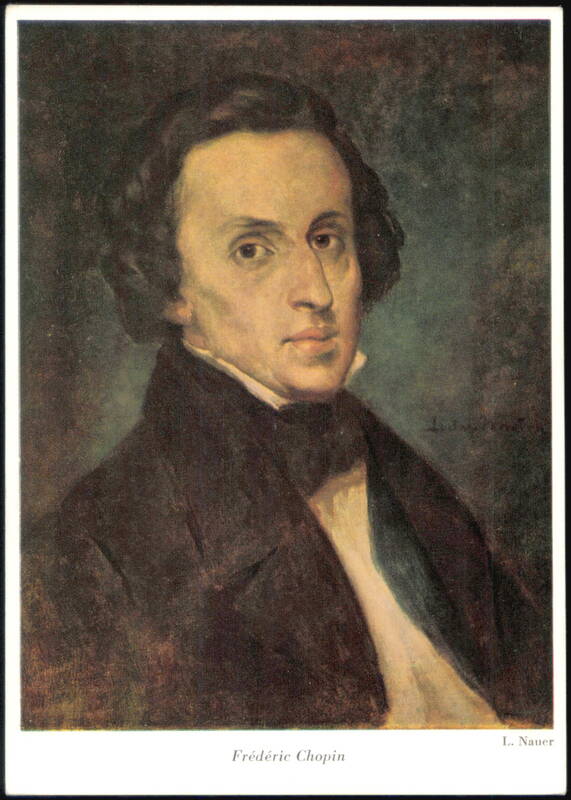 Frédéric Chopin Portrait by L. Nauer Composers