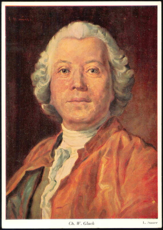 Christoph Willibald Gluck Composer Portrait by L. Nauer