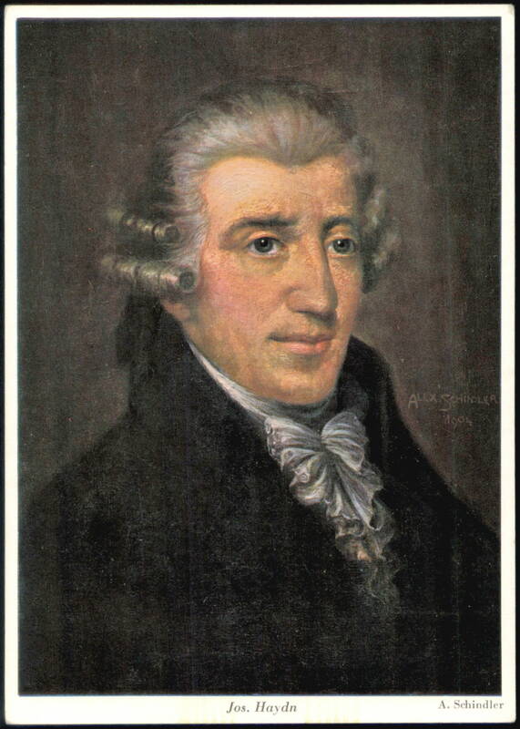 Jos. Haydn Composer Portrait by Alex Schindler Composers