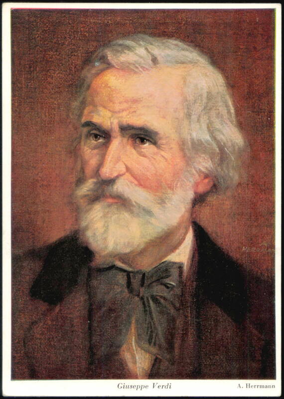 Giuseppe Verdi Portrait by A. Herrmann Composers