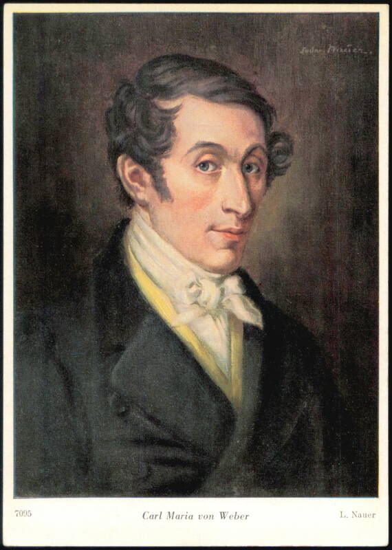 Carl Maria von Weber Portrait by Ludwig Nauer Composers