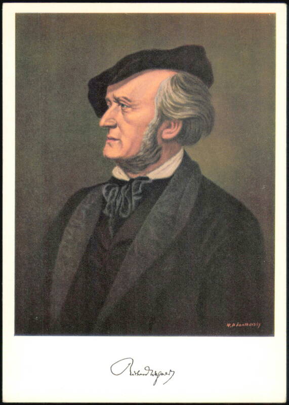 Richard Wagner Composer Portrait by N. Piontkovsky
