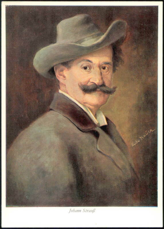 Johann Strauß (1825-1899) Portrait by Ludwig Nauer