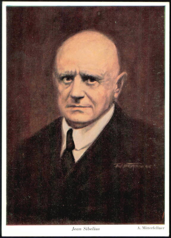 Jean Sibelius Portrait by A. Mitterfellner Composers