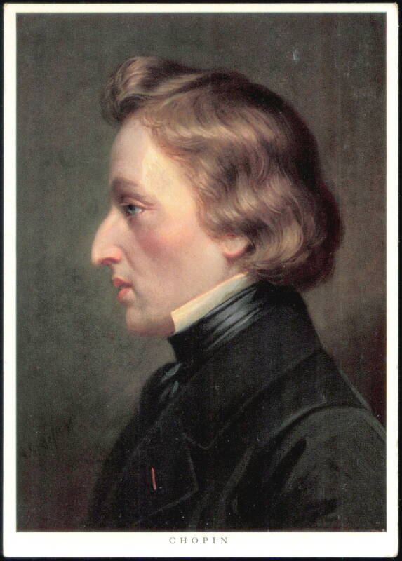 Frederic Chopin Profile Portrait by Graefle Composers