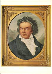 Ludwig van Beethoven Portrait by Ferdinand Schimon Postcard