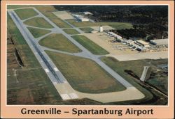 Greenville - Spartanburg Airport Aerial View Postcard