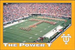 University of Tennessee Pride of the Southland Power T Postcard