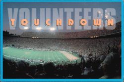 University of Tennessee Volunteers Touchdown Football Game Postcard