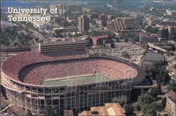 University of Tennessee Aerial View Neyland Stadium Postcard
