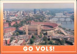 Aerial View of Neyland Stadium, Go Vols! Postcard