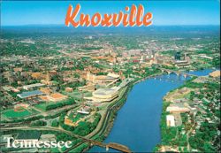 Aerial View of University of Tennessee & River Postcard