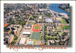 University of Tennessee Campus Aerial View Postcard