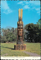 Charles Towne Landing Indian Monument by Peter Toth Postcard