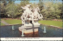 "Riders of the Dawn" by Weinman, Brookgreen Gardens Postcard