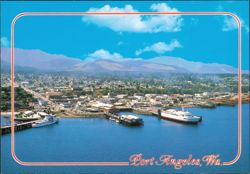 Waterfront, Harbor and Ferry Landing Scenic View Postcard