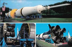 Saturn V Rocket Display, The Space & Rocket Center Postcard