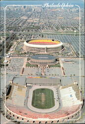 Sports Complex: Veterans, Spectrum & JFK Stadiums Postcard