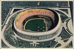 Veterans Stadium Aerial View, Home of Phillies & Eagles Postcard