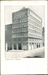 Industriehaus Building Corner View Postcard