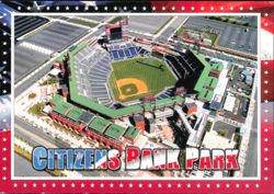 Aerial View of Citizens Bank Park, Phillies Stadium Postcard