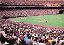 Veterans Stadium, Phillies vs Astros at the Vet Postcard