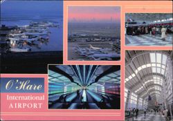 O'Hare International Airport Multi-View Montage Postcard