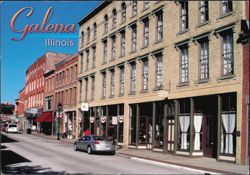 Historic Main Street 19th Century Commercial Buildings Postcard