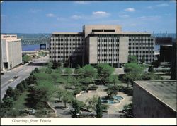 Caterpillar World Headquarters & Court House Plaza Postcard