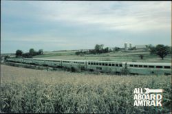 Amtrak Superliner Double-Deck Train Illinois Heartland Postcard