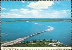 Sanibel Island Causeway Aerial View Postcard