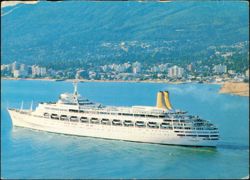 M.V. Canberra Cruise Ship, P & O Lines Postcard
