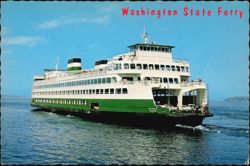 Washington State Ferry M.V. Hyak Postcard