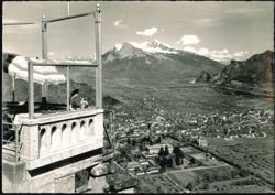 Hotel Rest. Wartenstein, View of Gonzen & Alvier Postcard