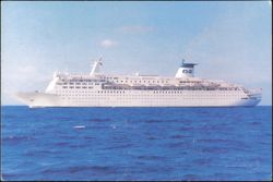 Princess Cruises Sky Princess Ship at Sea Postcard
