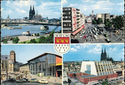 Multi-View with Cathedral, Opera, Station & Rudolfplatz Postcard