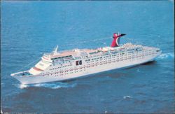 Carnival Cruise Lines The Fun Ship Tropicale Cruise Ship Postcard