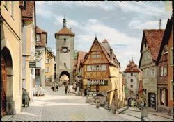 Das Plönlein with the Siebersturm & Kobolzeller Tor Postcard