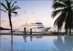 Clipper Cruise Line Newport Clipper at Leverick Bay Postcard