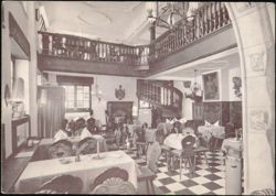 Brungs Historische Weinstuben Interior Dining Room Postcard