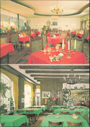Hotel-Restaurant Bahnhof-Süd Interior Dining Rooms Postcard
