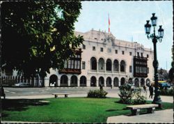 Municipalidad City Hall and Plaza Mayor Postcard