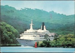Royal Viking Star Cruise Ship in the Panama Canal Postcard