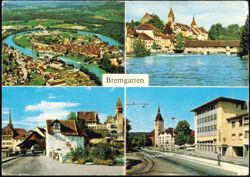 Multi-View of Historic Old Town and Covered Bridge Postcard