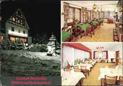 Gasthof Dederichs Winter Exterior and Interiors Postcard