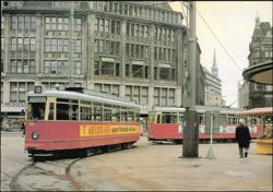 Rathausmarkt Tram 3600 Line 2 to Schnelsen Postcard