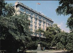 View of The Savoy Hotel from the Gardens Postcard