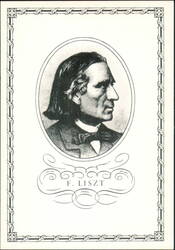 Franz von Liszt, Composer & Piano Virtuoso Portrait Postcard