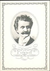 Johann Strauss Operetta & Waltz Composer Portrait Postcard