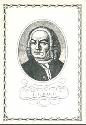 Johann Sebastian Bach Classical Composer Portrait Postcard